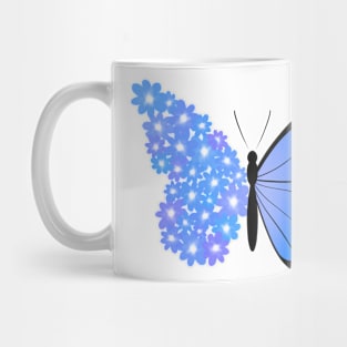 Blossoming blue butterfly Mug